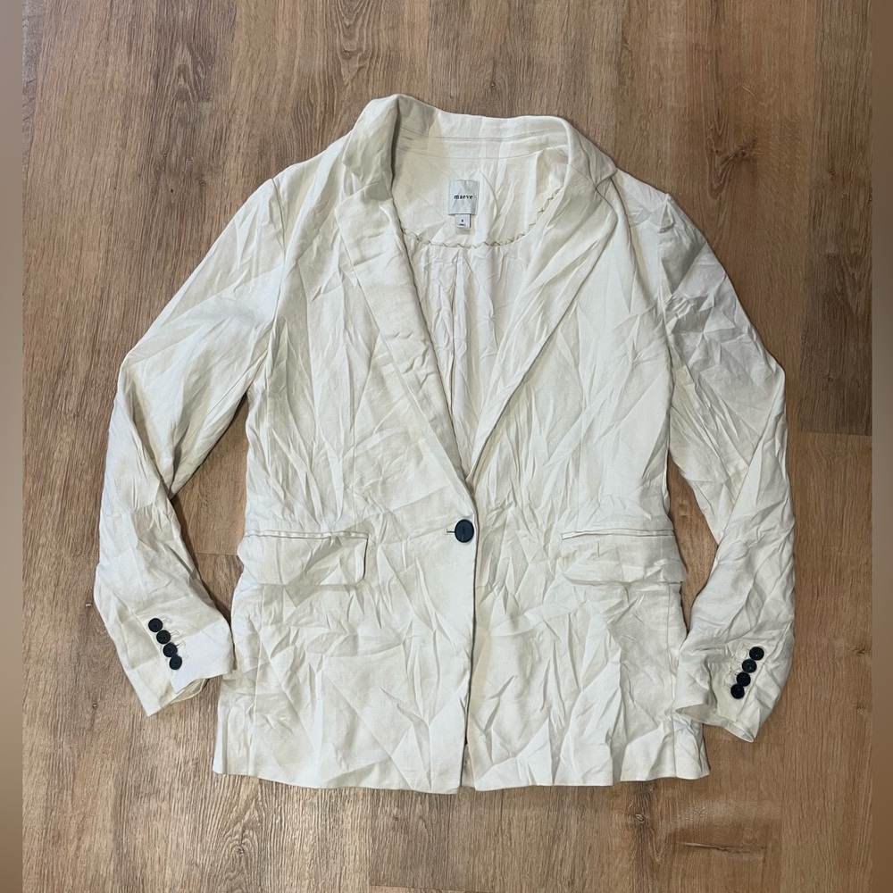 Anthropologie Tessie Blazer by Maeve: Linen Edition - Picture 8 of 12